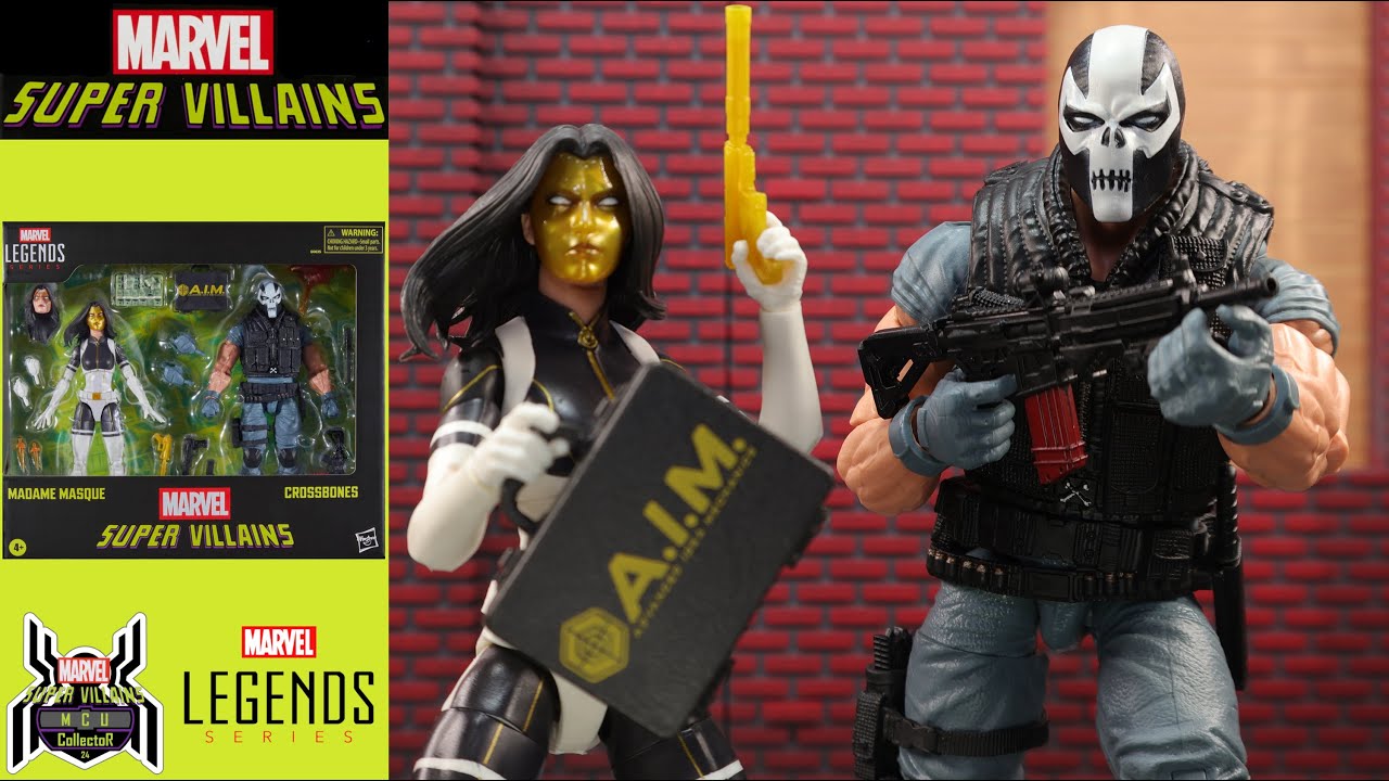 Marvel Legends Super Villains MADAME MASQUE & CROSSBONES Amazon Exclusive 2-Pack Comic Figure Review