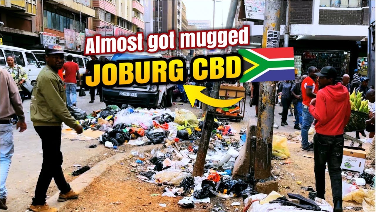 Чуть не стал жертвой ограбления в центральном деловом районе Йоханнесбурга. Прогулка по Южной Афр...