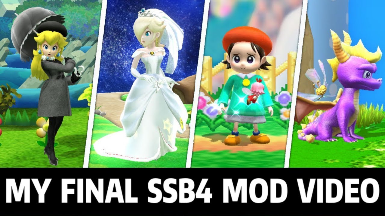 The Final 14 New Skins - Super Smash Bros. Wii U Mods [Goodbye Smash 4 Modding]