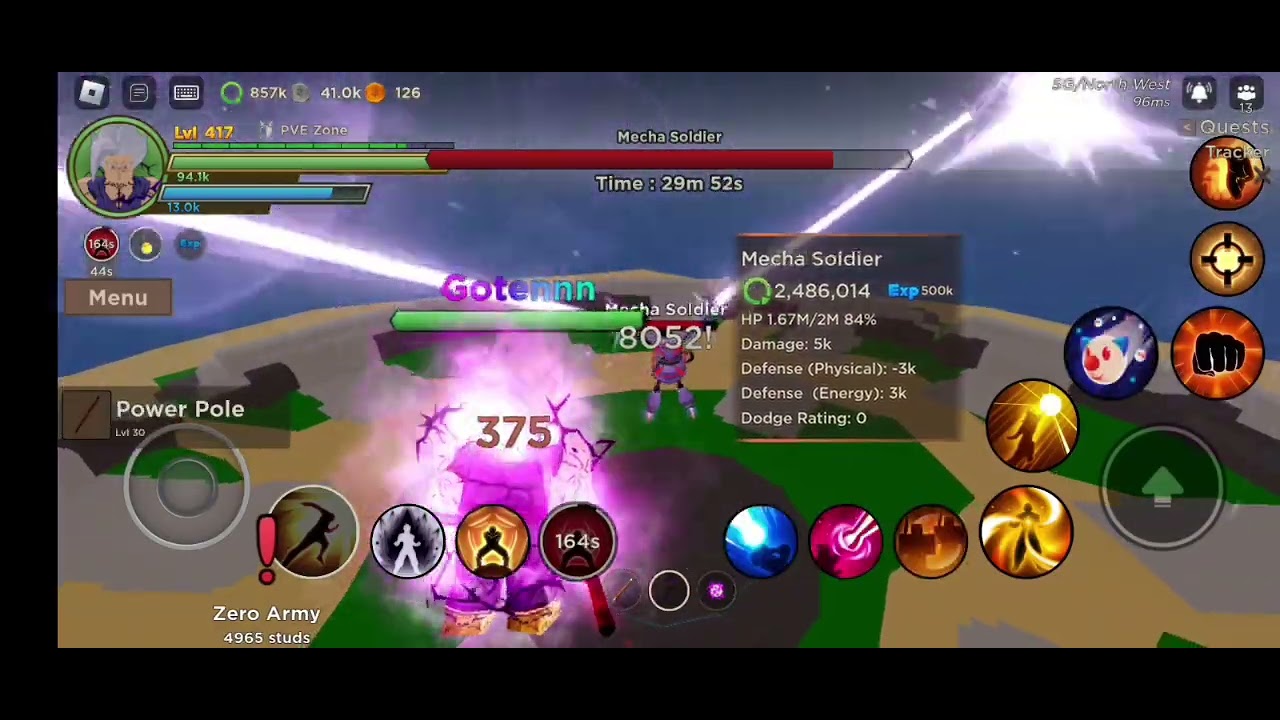Mecha Soldier in 15 seconds Dragon Blox