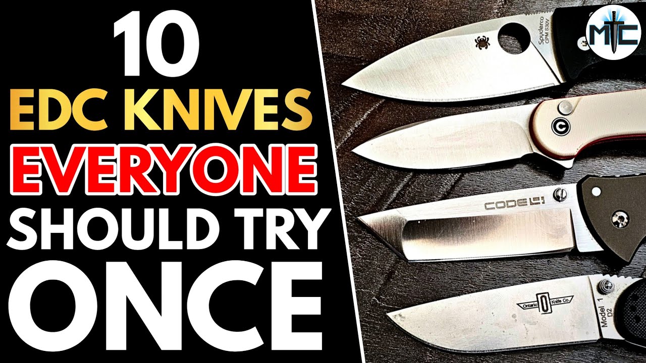 10 FAMOUS EDC Folding Knives EVERYONE Should Try ONCE!