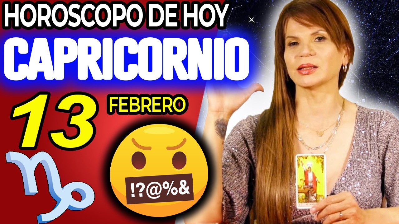 CAPRICORNIO ♑ VIENE ALGO FUERTE🤬QUE PASA POCAS VECES❗️😱 Horóscopo De Hoy 13 De Febrero 2026 | Mhoni