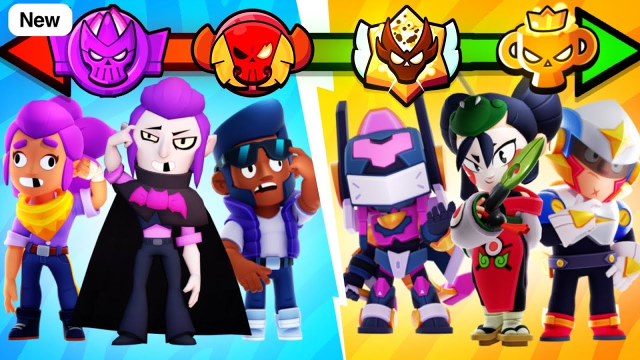 Все ранги СРАЖАЮТСЯ за 1000 самоцветов в Brawl Stars (Часть 2)