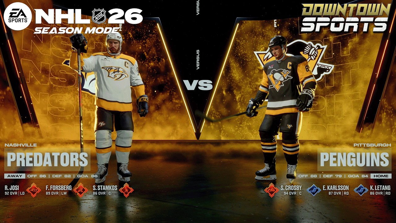 Predators @ Penguins | 11.16.2025 | NHL 26 Season