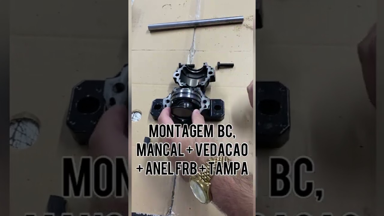 Os 4 tipos de Montagem de Mancal bipartido com Rolamento autocompensador.