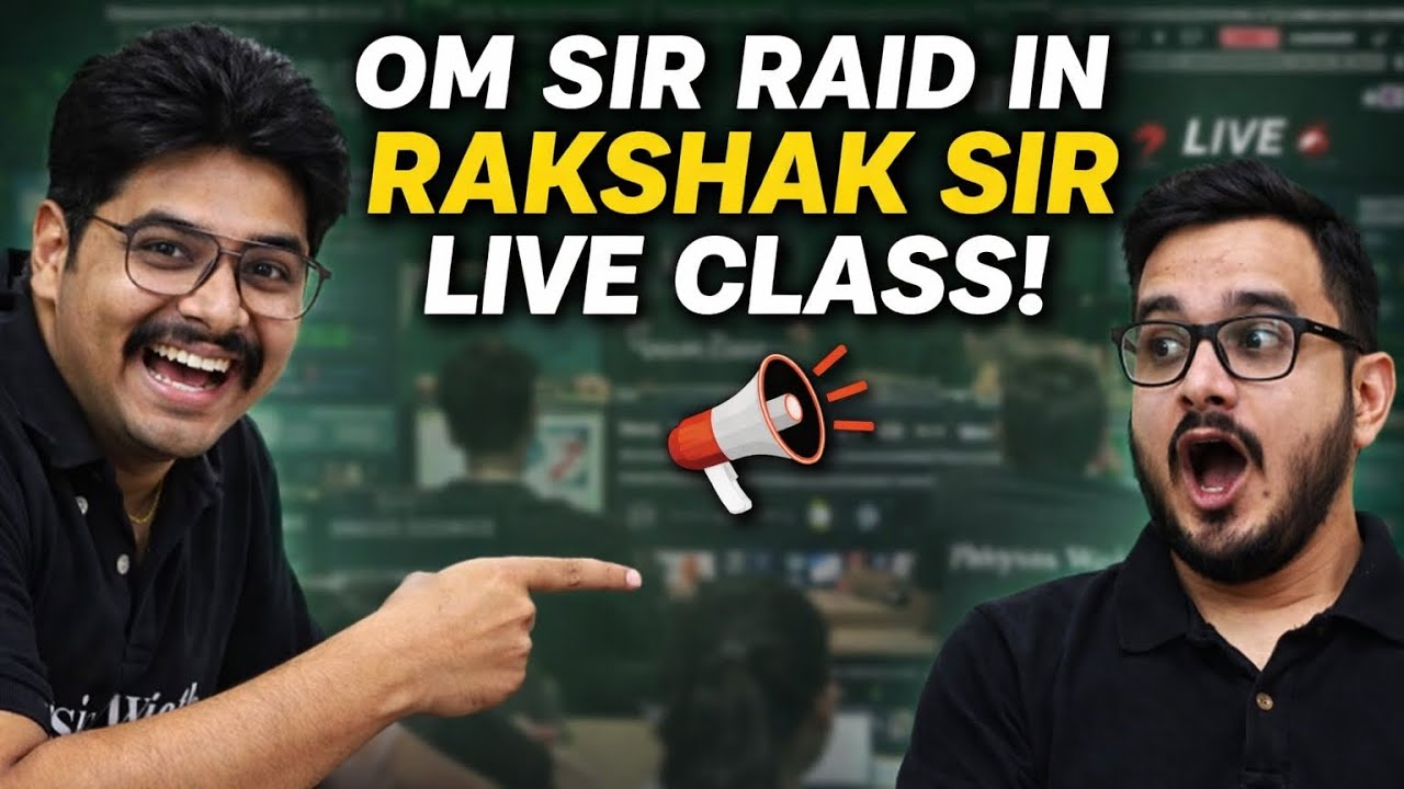Om sir raided in rakshak sir,s live class    #viral #pw #rakshaksir @RakshakSirScience 