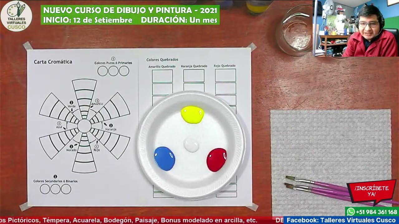 Cómo mezclar colores - Nuevo Curso de Dibujo y Pintura 2021 - TALERES VIRTUALES CUSCO