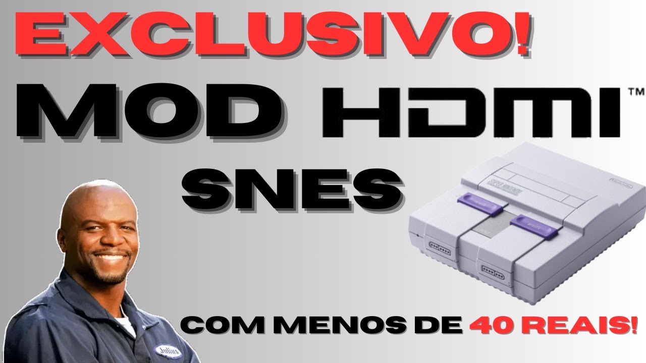 MOD HDMI para  Super Nintendo! Faça você mesmo, gastando menos de 40 reais!