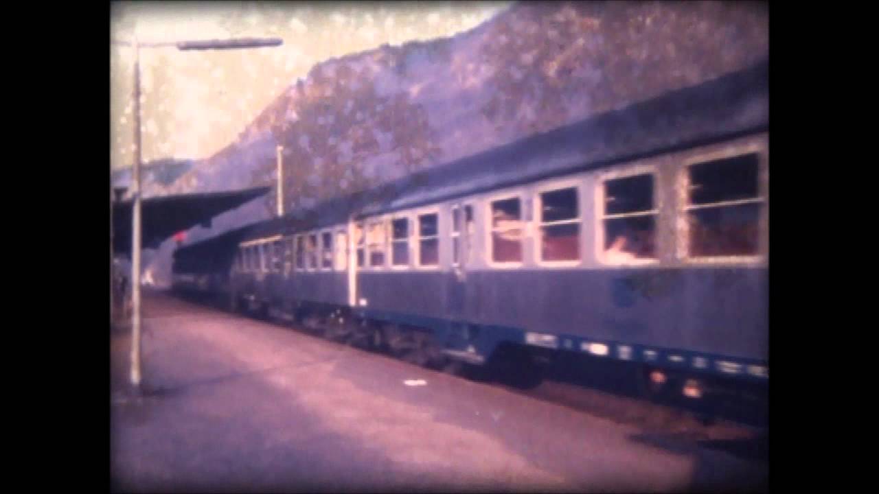 Bad Münster am Stein (April 1982): Diesel-D-Züge, Personenzüge, lange und kurze Güterzüge...