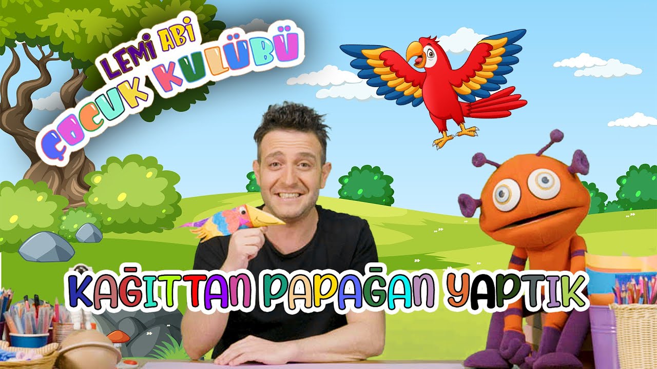 Lemi Abi ve Zuzi I Kağıttan Papağan Yaptık #28