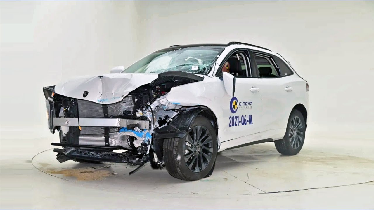 Краш-Тест Forthing T5 Evo на фронтальный удар с 40% перекрытием (Forthing T5 Evo frontal 40%)