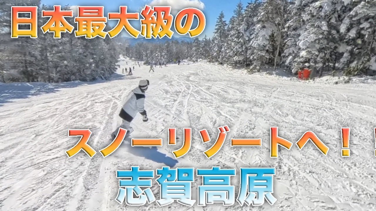 日本最大級のスノーリゾート！志賀高原へ🫶🌈