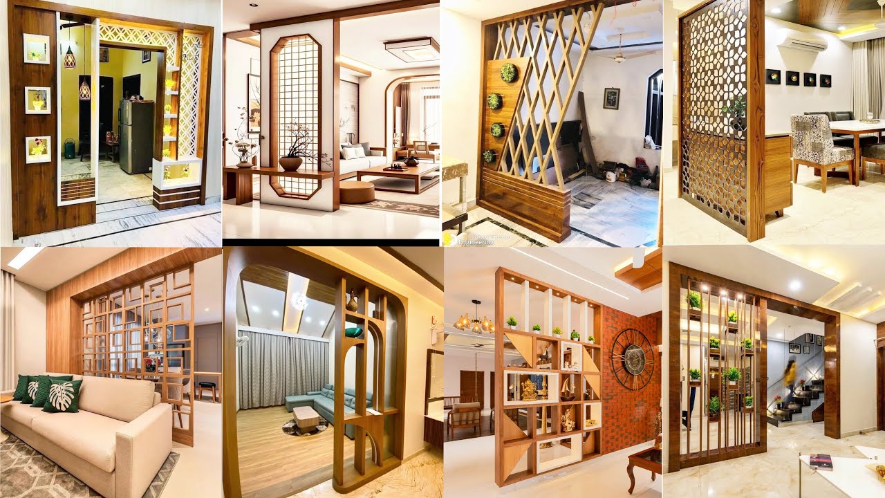 beautiful wall partition design for living room | room divider ideas | iron partition wall design