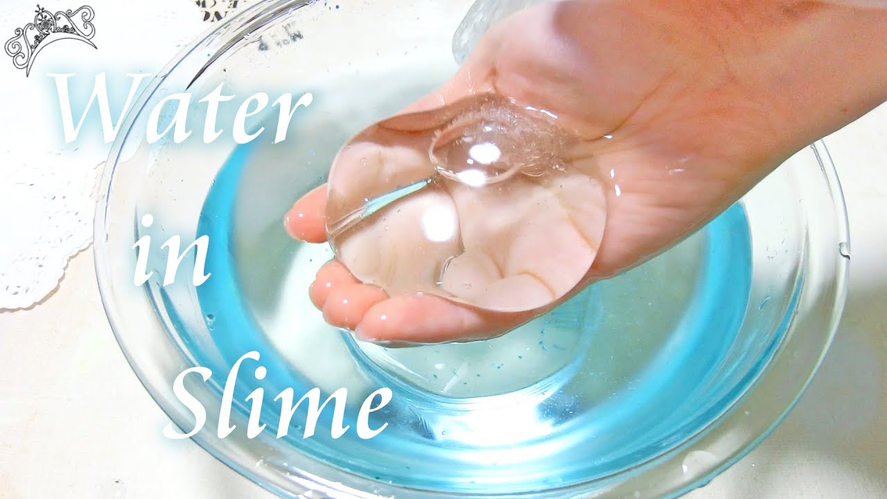 私もスライムで水を掴んでみた！(∩´∀｀)∩ｸﾞｼｬｧ【ASMR】【音フェチ】