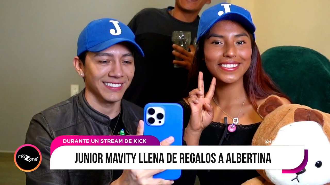 ALBERTINA RECIBE VARIOS REGALOS DE JUNIOR MAVITY