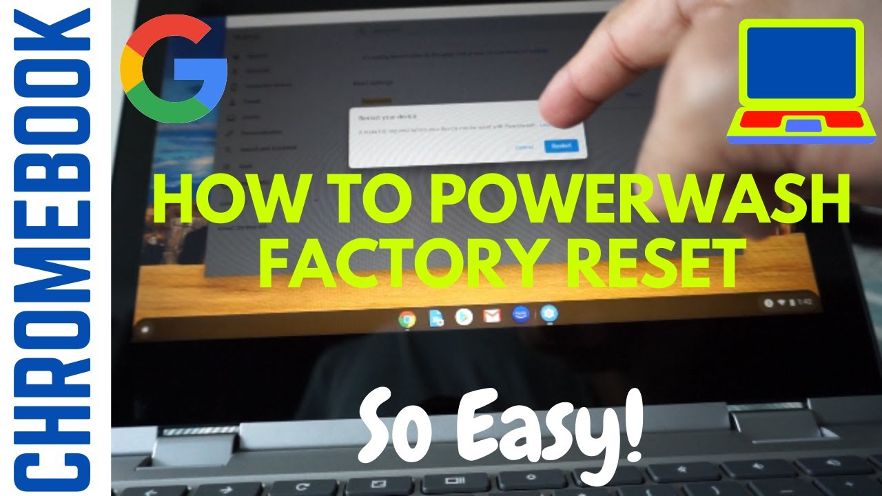 Как сбросить настройки Chromebook до заводских или использовать Powerwash | Как отформатировать/с...