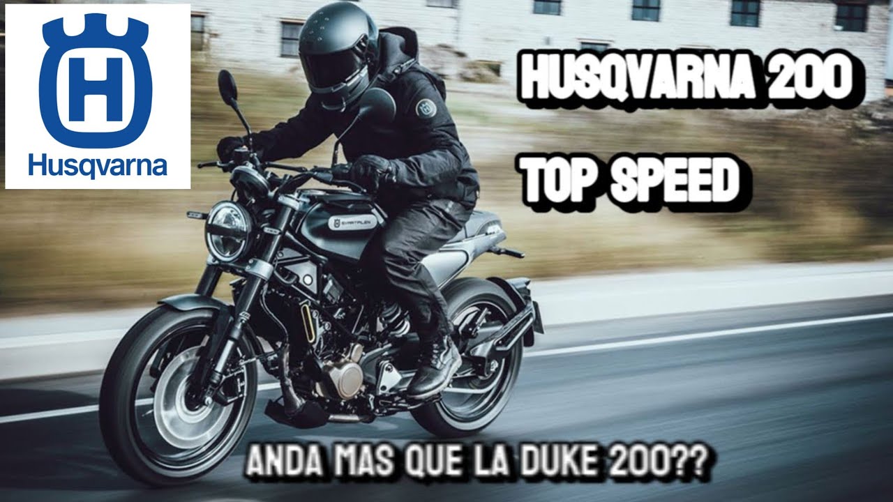 Husqvarna svartpilen 200 Top speed (Velocidad máxima GPS)
