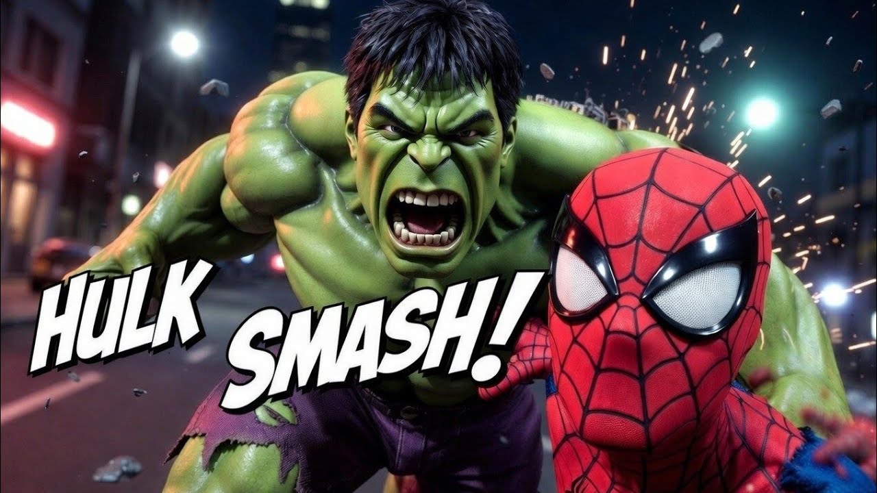 Hulk vs Spider-Man 2002 - EPIC GTA V Battle! (Big Hulk Smash)