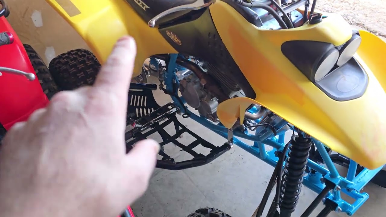 Project Cracked Frame Honda TRX 400EX Test Drive Ready - Still Needs Some Things Here and There