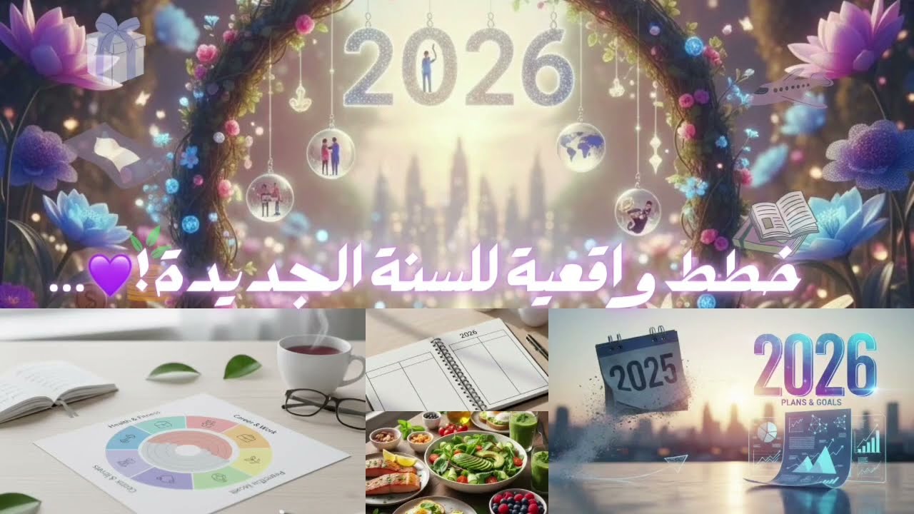 كيف فعلاً تبدأ السنة الجديدة 2026بالطريقة الصحيحة وتحقق أهدافك؟!(من أهم الأشياء اللي تعلمتها)🎯💪🏼✨