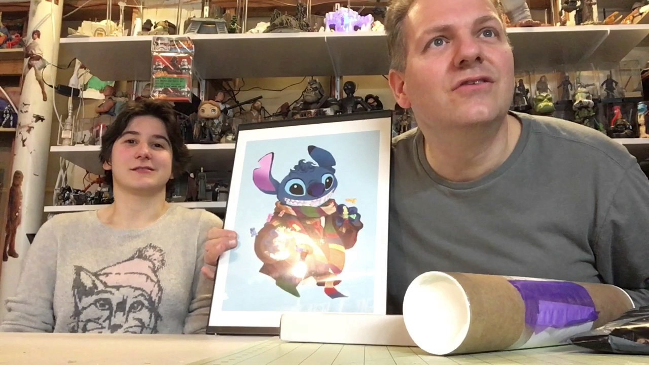 Darthtuba's Star Wars Unboxing Show SPECIAL: Doctor Who/ Stitch mashup art
