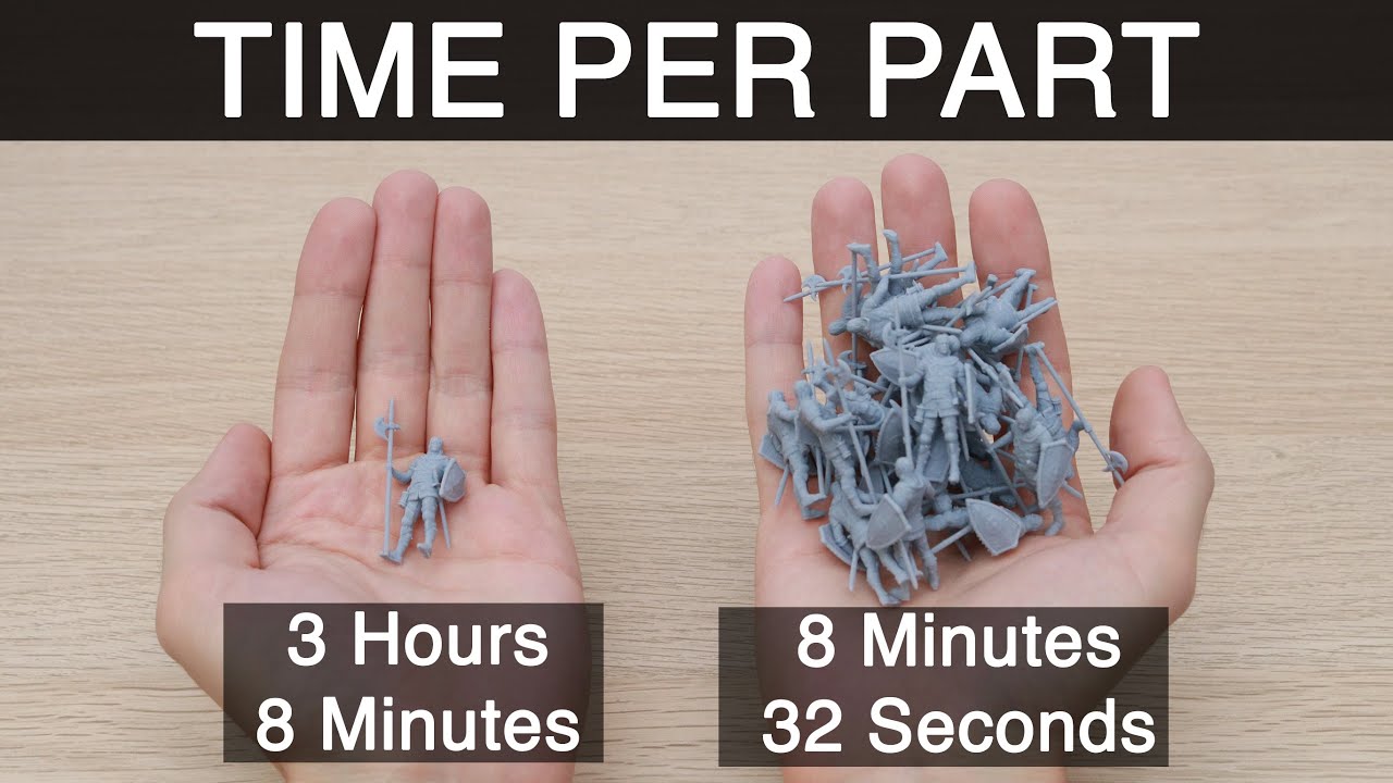 Как печатать несколько моделей ОЧЕНЬ БЫСТРО с помощью 3D-печати смолой!