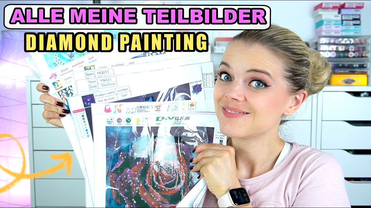 ALLE MEINE TEILBILDER | DIAMOND PAINTING STASH