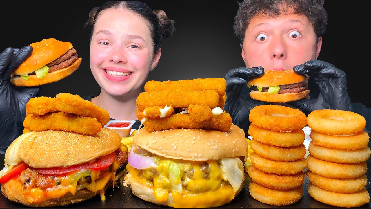 ASMR BURGER KING🍔 (BIG KING XXL BURGER, GRILLED CHICKEN SANDWICH) MUKBANG EATING 먹방 Tati ASMR
