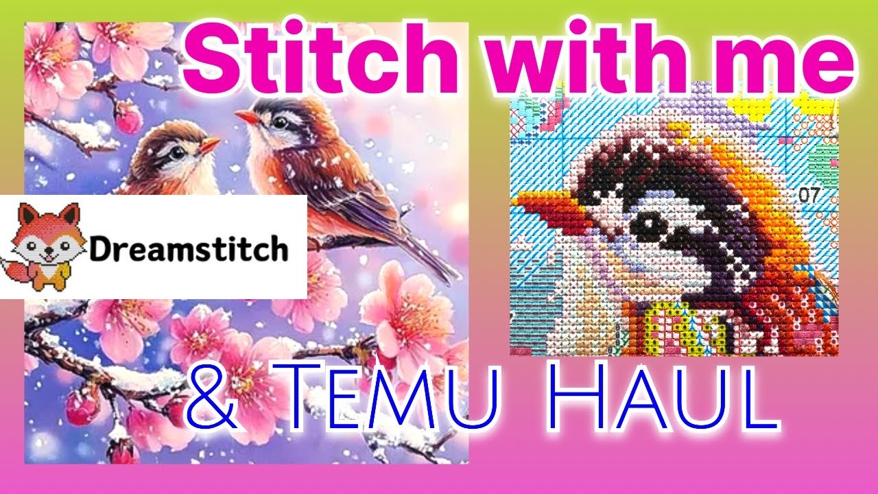 Stitch with me & TEMU haul