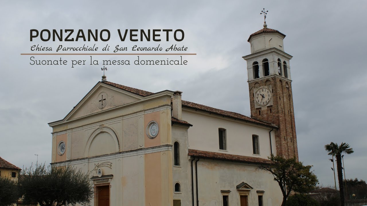 Campane di Ponzano V.to (TV) - Parr.ia di S. Leonardo Abate - Messa domenicale (v.011)