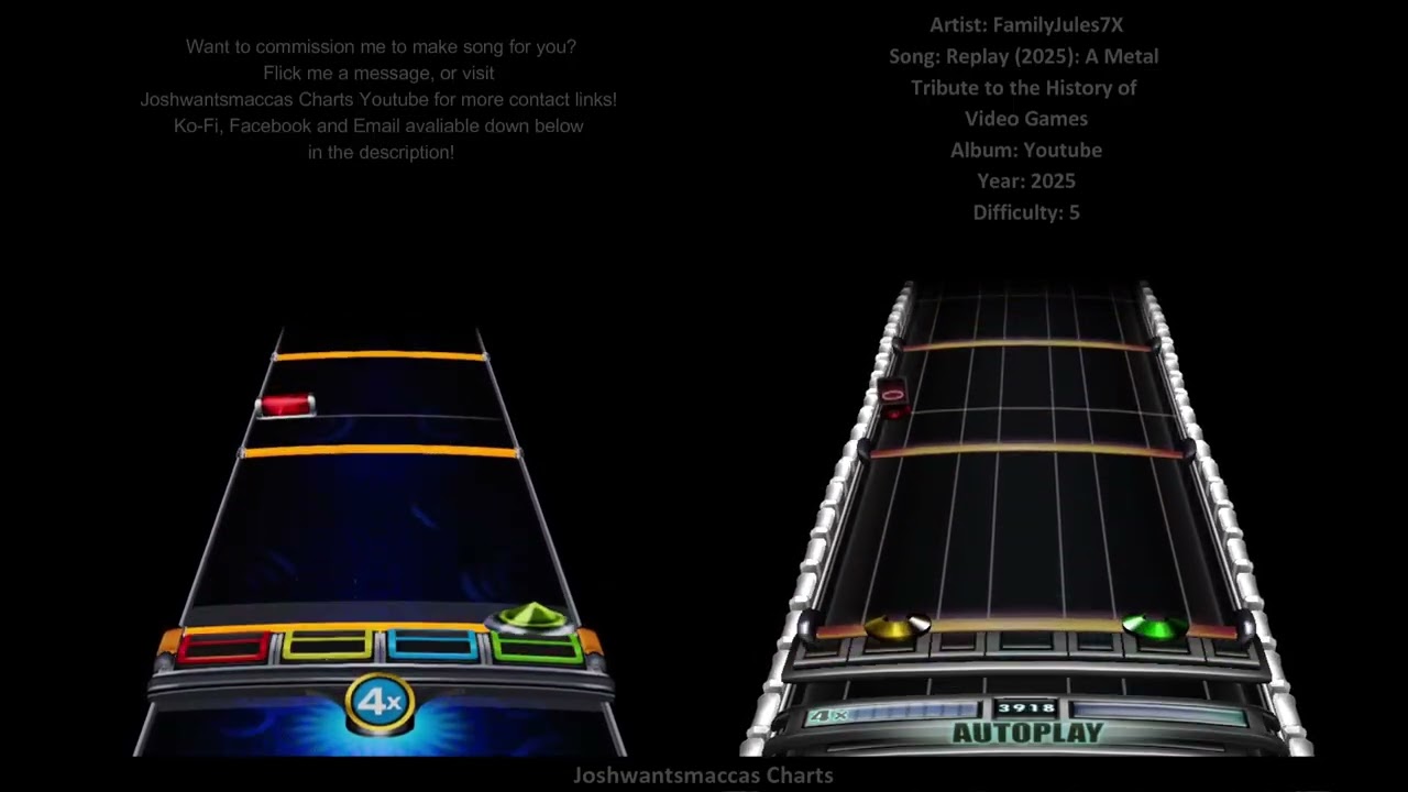 FamilyJules7X - Replay (2025): A Metal Tribute to the History of Video Games (PS/YARG Drum Custom)