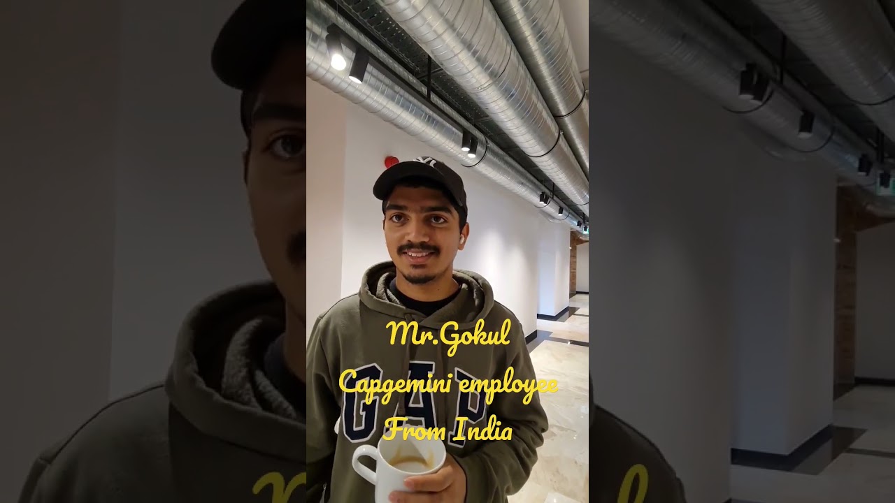 Mr..Gokul- Capgemini Polska employee in Poland.  #youtube #work #foreign #skilled