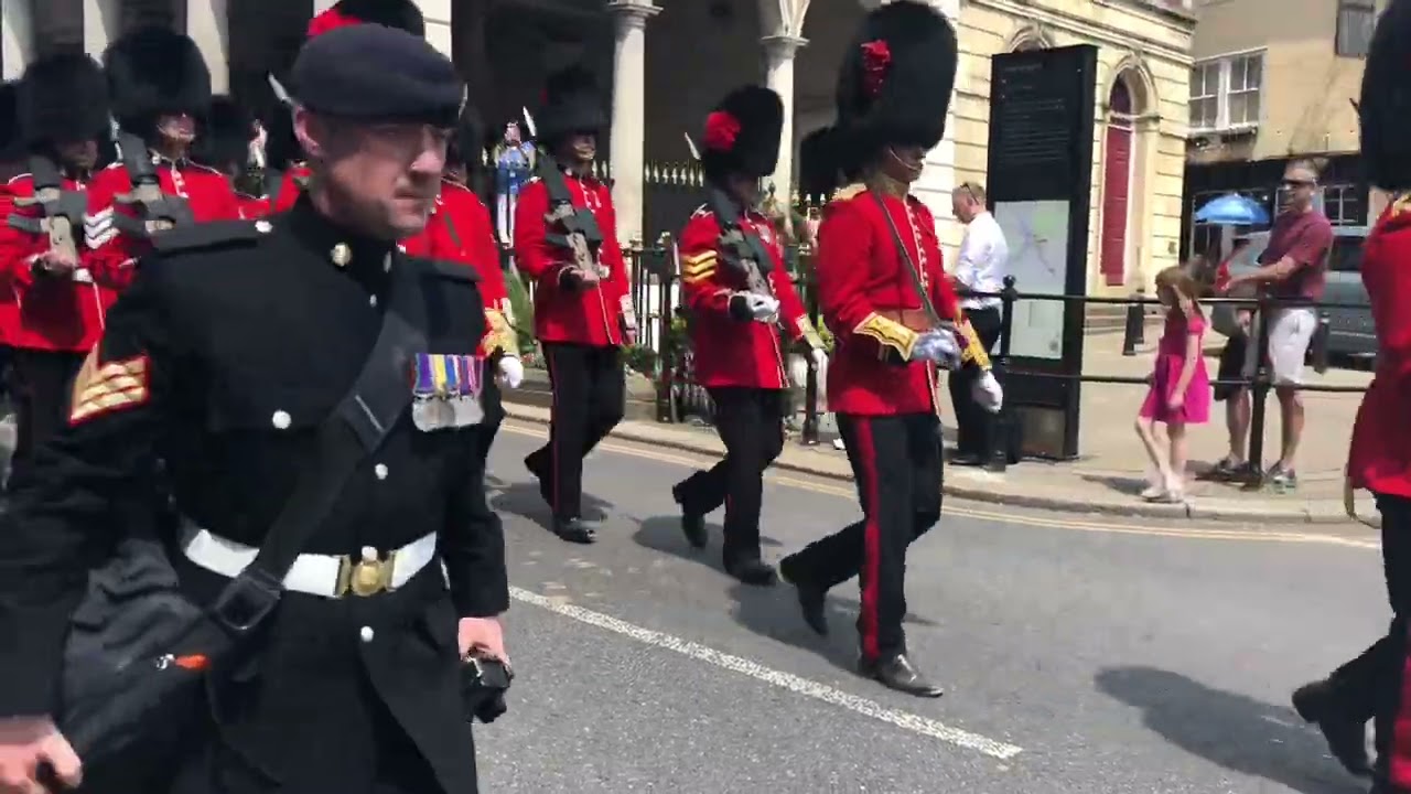 Coldstream Guards marching back from Windsor Castle, 2025-06-13 part 2