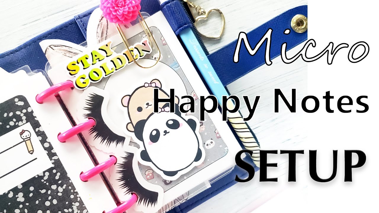 MICRO Happy Note Set UP  |  Travel Wallet |  krodesigns