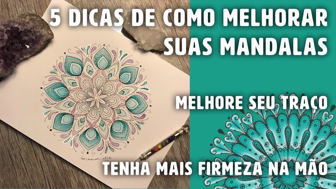 5 DICAS DE COMO MELHORAR O SEU TRAÇO nas suas Mandalas e outros desenhos | Taty Alencar