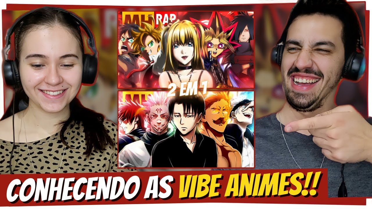 React Vibe Animes 1 e Vibe Animes 2 | MHRAP prod. Sidney Scaccio | react 2 em 1 | React em Casal