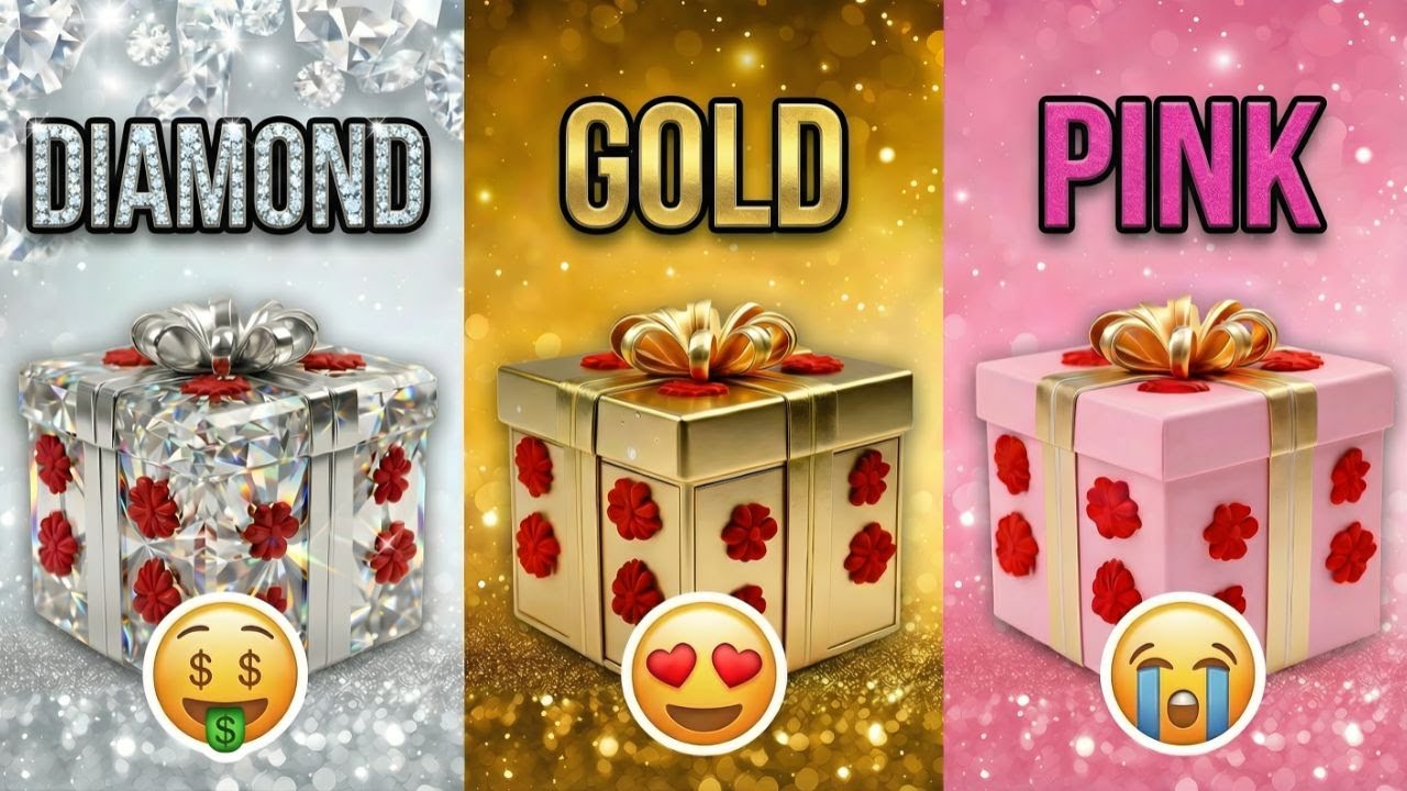 DON'T Choose Wrong! 🎁 Choose Your Gift Box – Gold, Diamond or Pink 💎