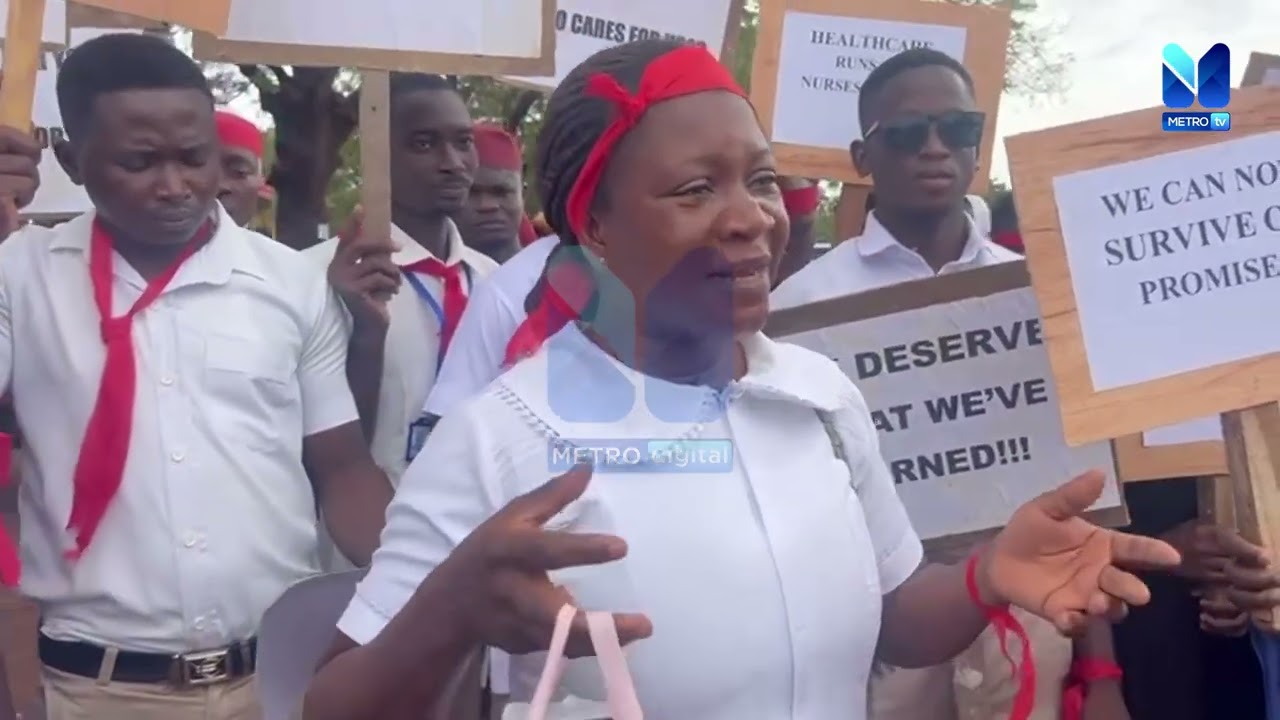 TAMALE NURSES PROTEST: 7,000 Unpaid Nurses Demand Salaries from Government