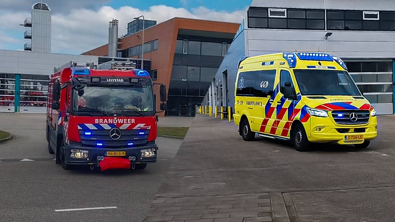 [LUCHTHOORN]A1/PRIO1 brandweer, politie en ambulances met spoed naar een ongeval en andere meldingen