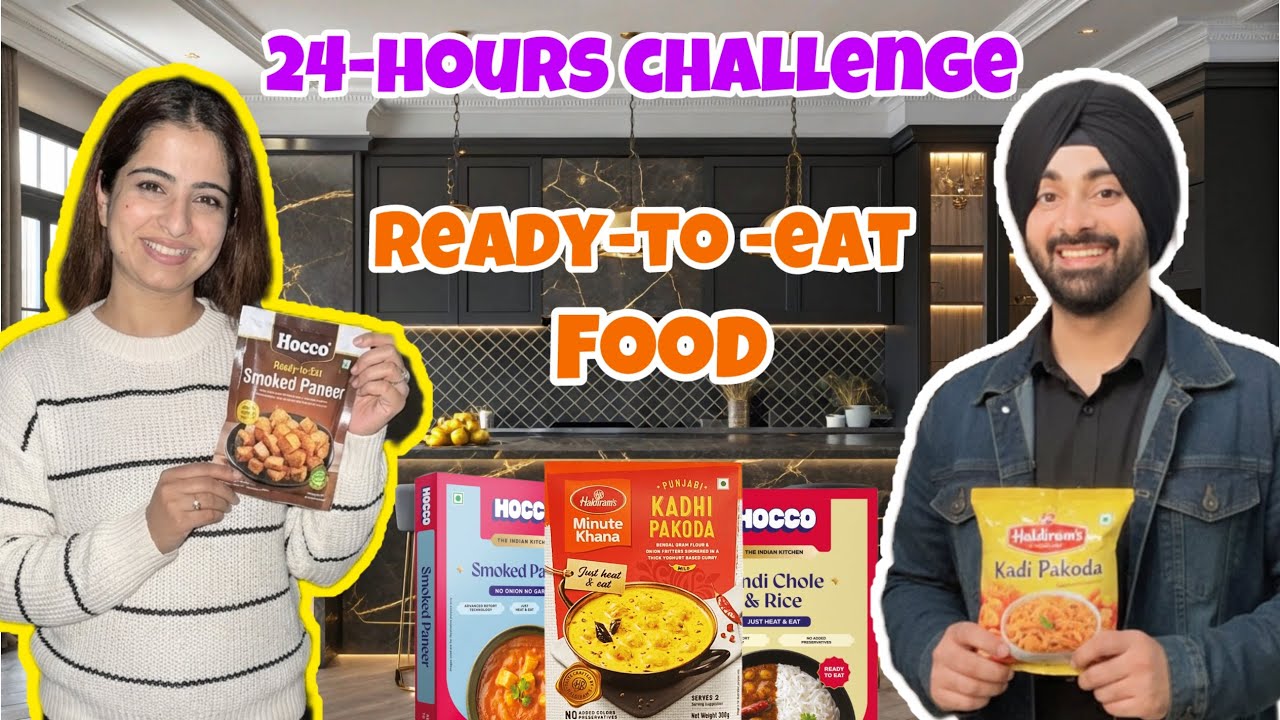 24 HOURS READY TO EAT FOOD CHALLENGE || Review
