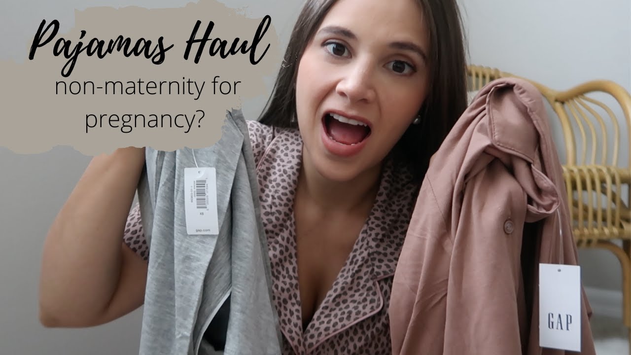 NON MATERNITY PAJAMAS FOR PREGNANCY - Quick Sleepwear Try On Haul