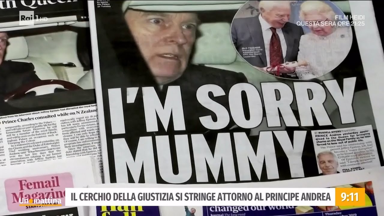 Il principe Andrea ed il caso Epstein - Unomattina - 05/01/2022
