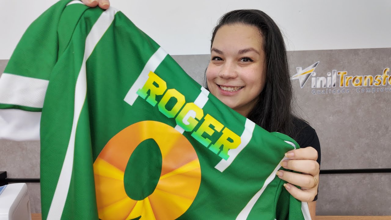 Como personalizar uma camiseta de futebol com impressão ? Usando o VTI Bloqueador Vinil Transfer