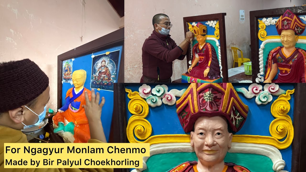 སྨོན་ལམ་ཆེན་མོའི་མཆོད་པ་བཞེངས་བཞིན་པའི་སྣང་བརྙན། 🌼 Made From Palyul Choekhorling || Buddhist Monks |