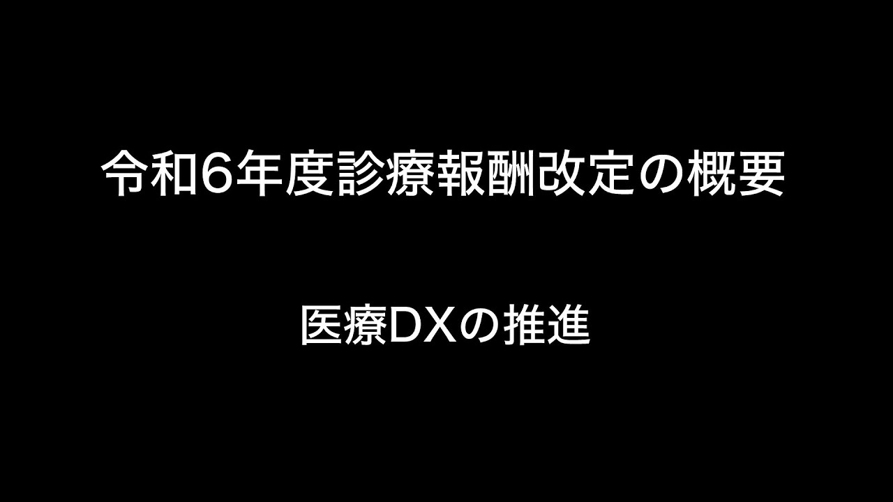 令和6年度診療報酬改定の概要　医療DXの推進