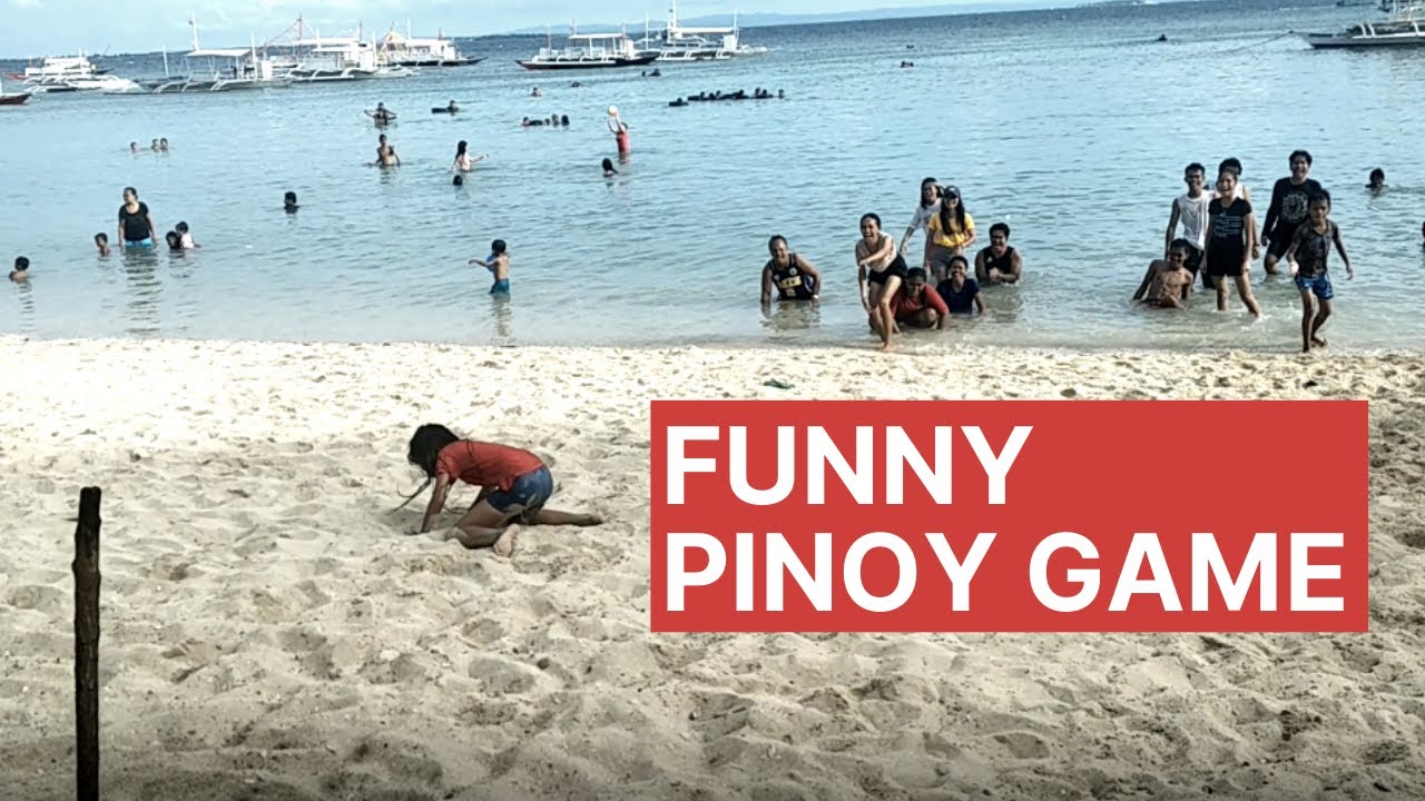 PINOY FUNNY GAME | BEACH GAME