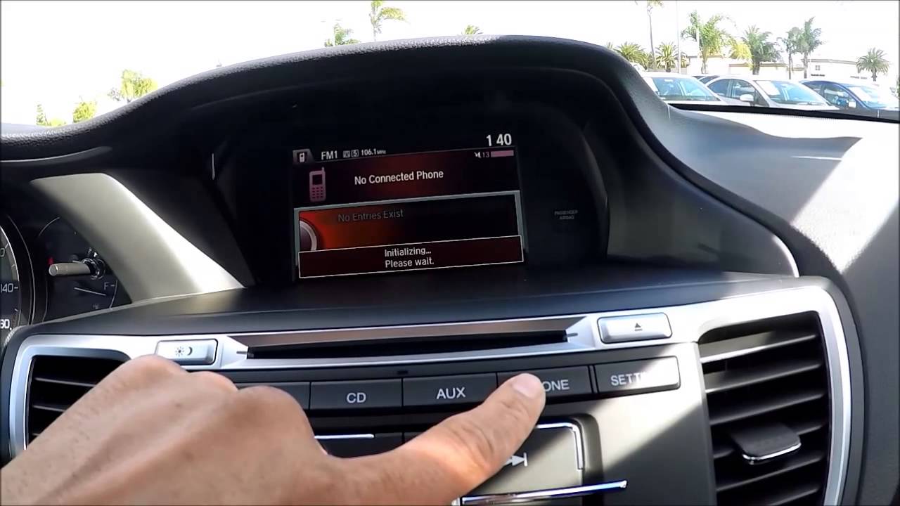 How to pair your phone to 2015 Honda Accord LX or Sport
