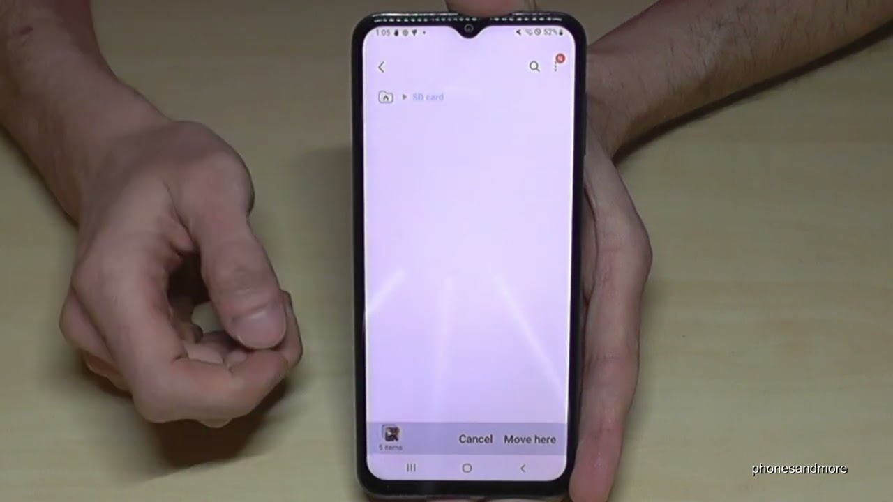 Samsung Galaxy A13: How to transfer data from internal storage to micro SD card?