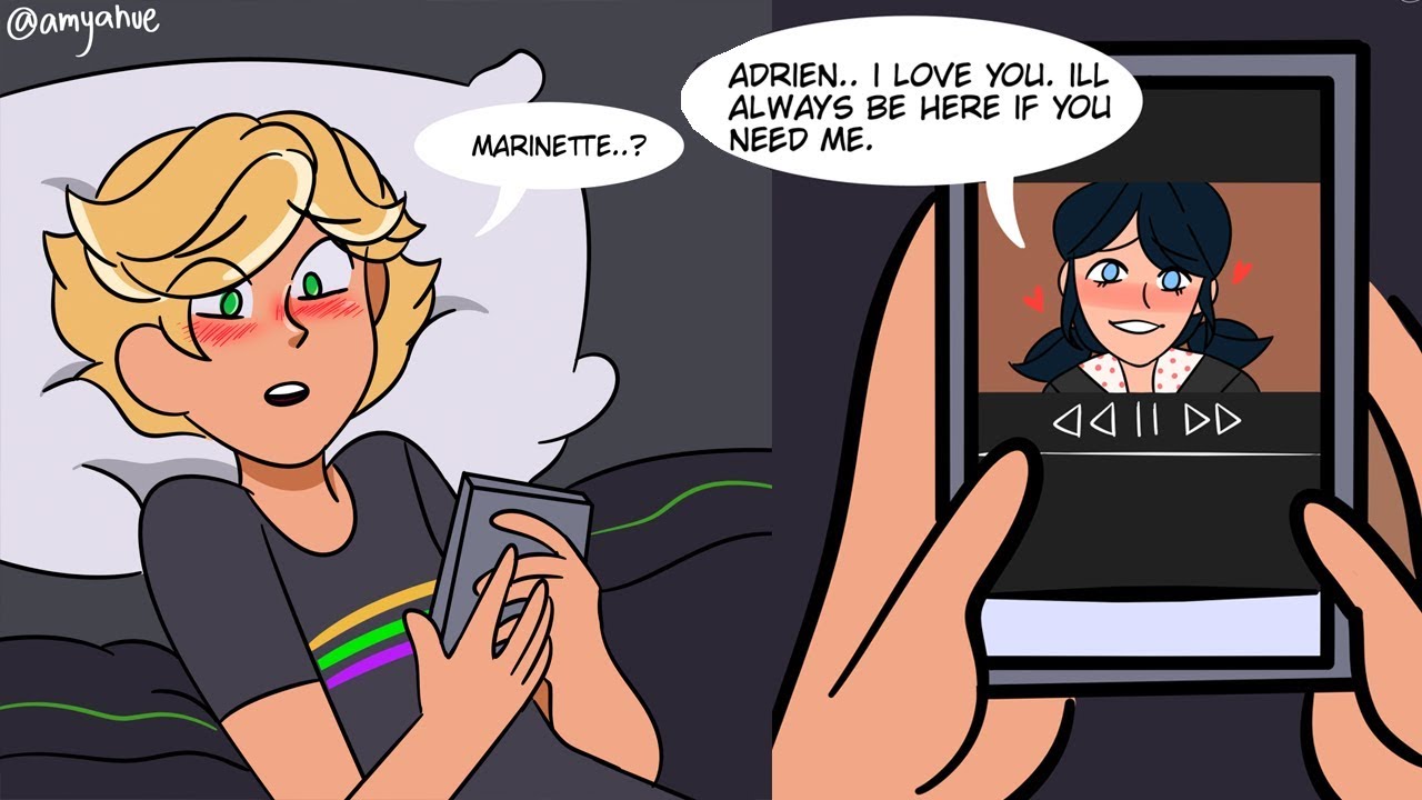 ADRIEN WATCHES MARINETTE? (Miraculous Ladybug Comic Dub Animations)