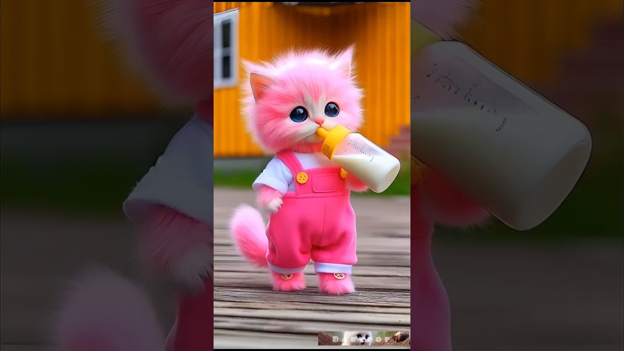 Dudi dudi dum dum 🥰 Розовый белый красивый кот 🍼💗7 #кот #милый #любовь #dudidudidam #shortsfeed #...